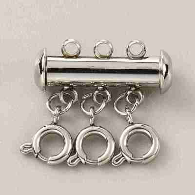 304 Stainless Steel Slide Lock Clasps LS-FIND-WH0034-80P-02-1