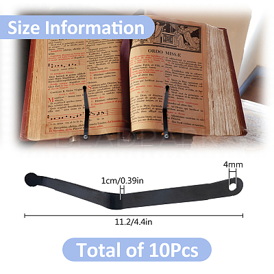 Steel Book Stand Page Clip FIND-WH0422-49-1