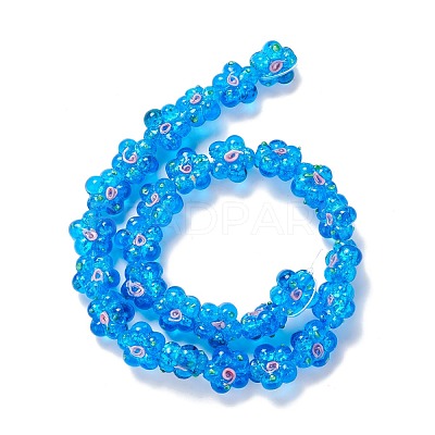 Handmade Lampwork Beads Strands LAMP-D015-08F-1