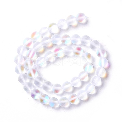Synthetic Moonstone Beads Strands G-E573-01B-08-1