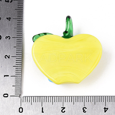 Handmade Lampwork Pendants LAMP-N034-15B-1