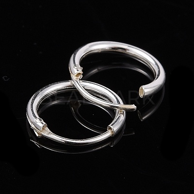 925 Sterling Silver Hoop Earring Findings STER-E062-05A-S-1