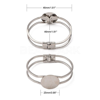Brass Bangle Making BJEW-K156-01P-1