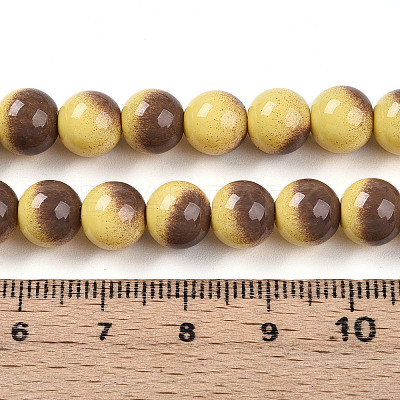Baking Paint Glass Beads X1-DGLA-N012-8mm-09-1