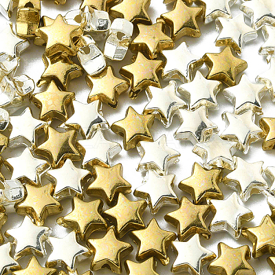 100Pcs 2 Colors CCB Plastic Beads CCB-CJ0001-07-1
