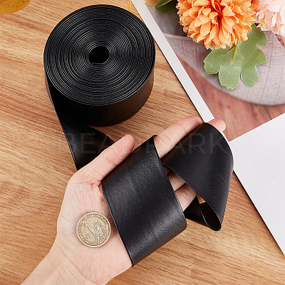 Soft Flat Imitation Leather Cord LC-WH0006-02A-01-1