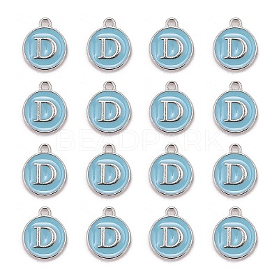 Platinum Plated Alloy Enamel Charms LS-ENAM-S118-04D-P-1
