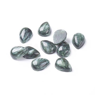 Natural Seraphinite Cabochons X-G-E557-09A-1