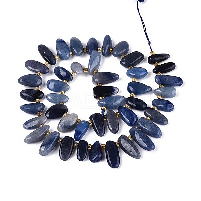 Natural Blue Aventurine Beads Strands G-Z091-A43-1