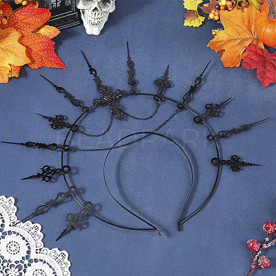 Iron Hair Bands AJEW-WH20089-001-1