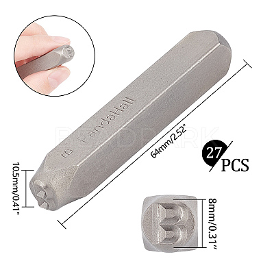 Iron Seal Stamps Set AJEW-PH0002-05-1