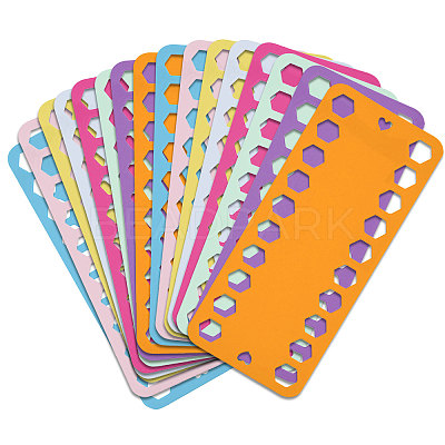 16Pcs 8 Colors Plastic Embroidery Thread Plate DIY-GL0004-64-1