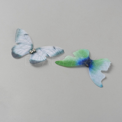 3D Butterfly Organza Rinestone Face Eye Stickers MRMJ-WH0008-44D-1