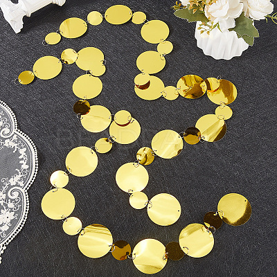 20Pcs PVC Sequin Round Beaded Curtain AJEW-CN0006-55C-1