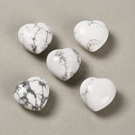 Natural Howlite Heart Love Stone GG-CBAA0EE-03-21-1