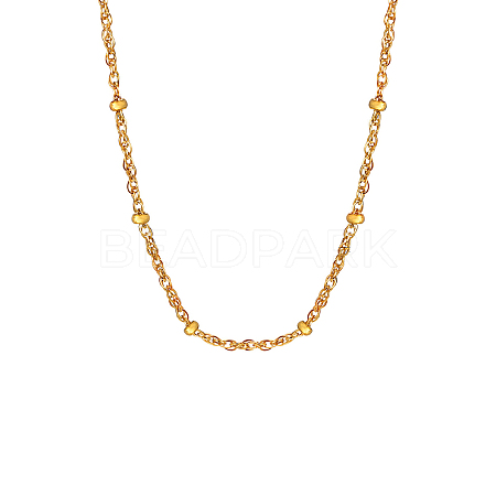 Stainless Steel Chain Satellite Chain Necklaces PW-WG9E049-02-1