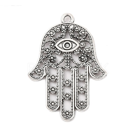 Tibetan Style Alloy Pendants TIBEP-ZN60334-AS-FF-1