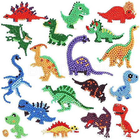 Dinosaur Theme DIY Diamond Painting Stickers Kits ANIM-PW0001-192D-1