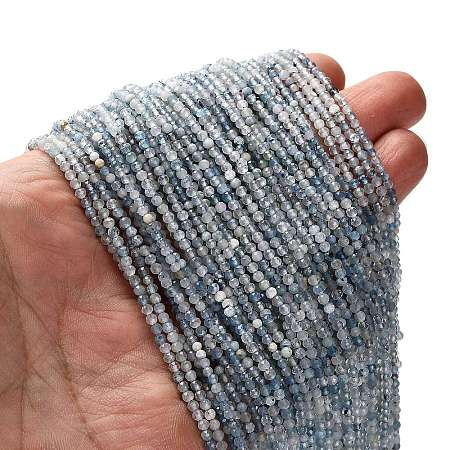 Natural Aquamarine Beads Strands G-RM2025-A17-2mm-1