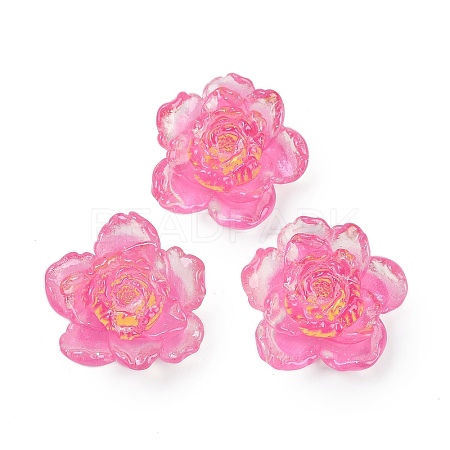 Flower Series Resin Cabochons CRES-Q008-01L-1