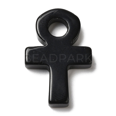 Natural Obsidian Pendants G-R492-03K-1