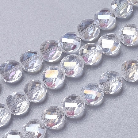 Electroplate Glass Beads Strands EGLA-J149-B-AB01-1