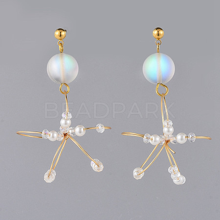 (Jewelry Parties Factory Sale)Dangle Stud Earrings EJEW-JE03694-02-1