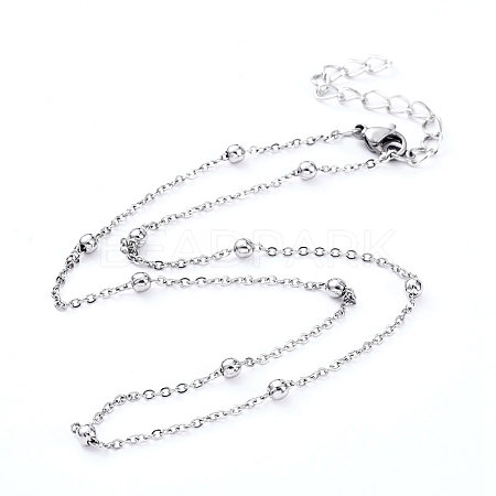 304 Stainless Steel Cable Chain Necklaces NJEW-JN02787-1