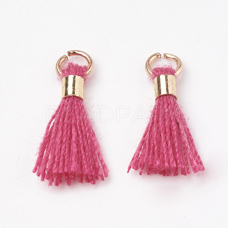 Polycotton(Polyester Cotton) Tassel Pendant Decorations FIND-S275-22G-1