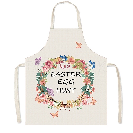 Easter Theme Polyester Sleeveless Apron PW-WG75993-06-1