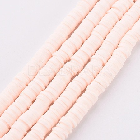 Handmade Polymer Clay Bead Strands X-CLAY-T002-6mm-41-1