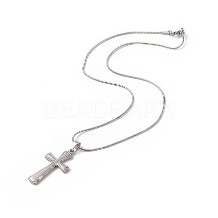 304 Stainless Steel Snake Chain Necklaces NJEW-JN04190-1