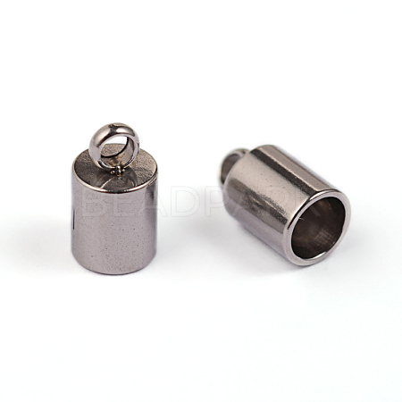 Tarnish Resistant 304 Stainless Steel Cord Ends X-STAS-M242-06-1