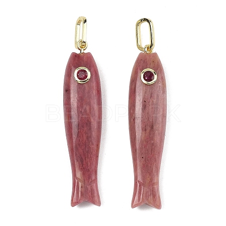 Natural Rhodonite Carved Pendants GG-CBA8D06-01G-06-1