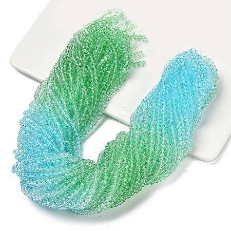 Transparent Painted Glass Beads Strands DGLA-A034-T3mm-A16-1