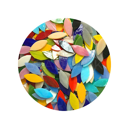 Glass Cabochons GLAA-WH0018-89B-1