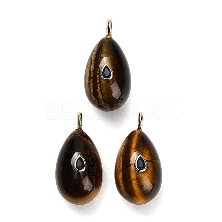 Natural Tiger Eye Pendants GG-CBA4625-02G-01-1