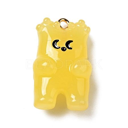 Cartoon Opaque Resin Pendants FIND-I029-01C-1