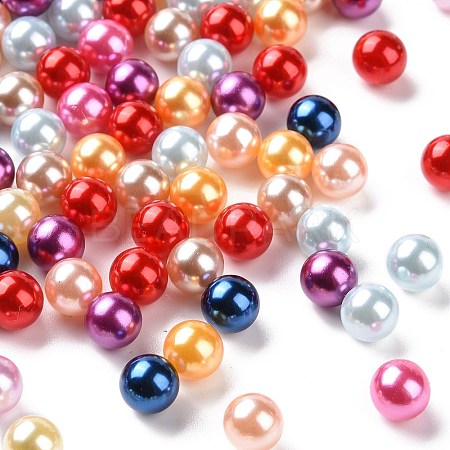 Imitation Pearl Acrylic Beads OACR-S011-8mm-ZM-1