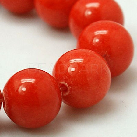 Natural Mashan Jade Round Beads Strands X-G-D263-8mm-XS18-1