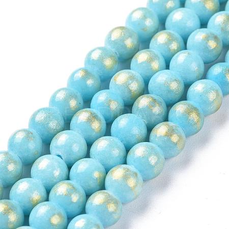 Natural Mashan Jade Beads Strands G-P232-01-H-8mm-1