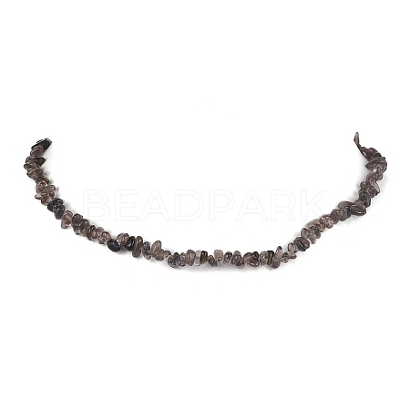 Natural Ice Obsidian Chip Beaded Necklace NJEW-JN04616-02-1