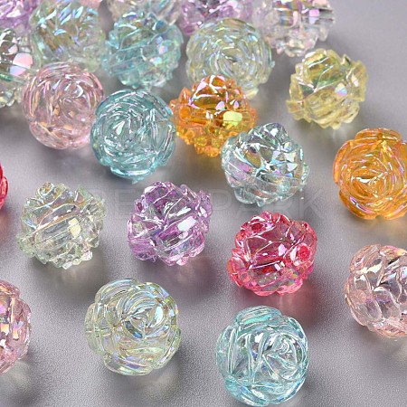 Transparent Acrylic Beads TACR-S154-31C-1