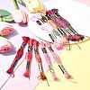 12 Skeins 12 Colors 6-Ply Polyester Embroidery Floss OCOR-FS0001-01A-02-9