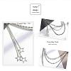 Alloy Star Charms 3 Layer Chain Belts for Pants FS-WG5CAFD-01-4
