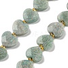 Natural Amazonite Beads Strands G-B044-B14-01-2