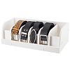 Folding Plastic Belt Organizer Holder with 6 Compartments CON-WH0086-066-1