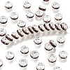Brass Grade A Rhinestone Spacer Beads RB-A014-Z6mm-10S-1