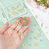 10Pcs Brass Toggle Clasps KK-BBC0013-28-3