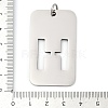 304 Stainless Steel Pendants LS-STAS-M115-01P-H-3
